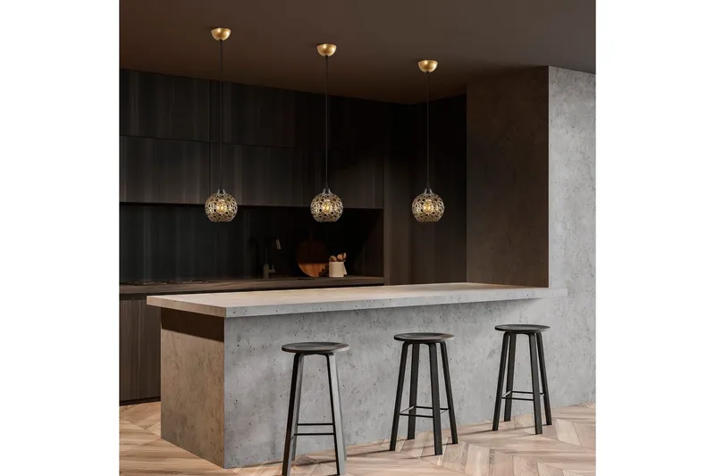 Taklampa Silen guld - Diameter: 17 cm - Belysning - Lampor & belysning inomhus - Fönsterlampa