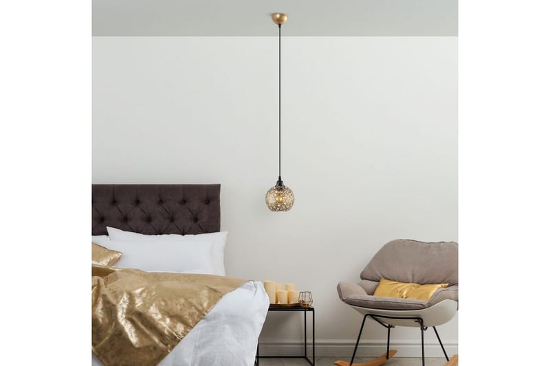 Taklampa Silen guld - Diameter: 17 cm - Belysning - Lampor & belysning inomhus - Fönsterlampa