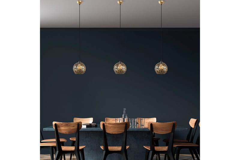 Taklampa Silen guld - Diameter: 25 cm - Belysning - Lampor & belysning inomhus - Fönsterlampa