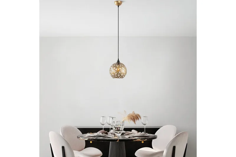 Taklampa Silen guld - Diameter: 25 cm - Belysning - Lampor & belysning inomhus - Fönsterlampa