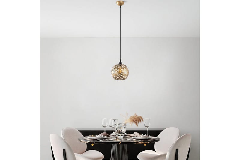 Taklampa Silen guld - Diameter: 25 cm - Belysning - Lampor & belysning inomhus - Fönsterlampa