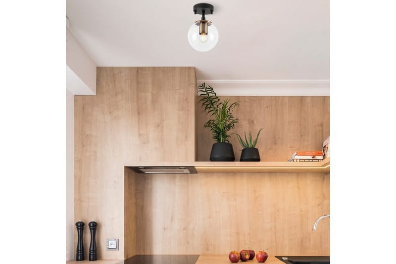 Taklampa Sone Svart / Antik / Transparent - Svart / Antik / Transparent - Belysning - Lampor & belysning inomhus - Fönsterlampa