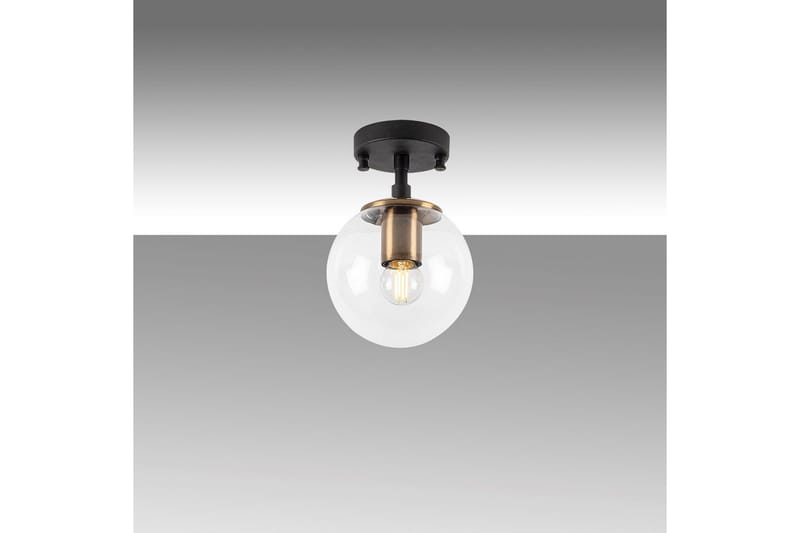 Taklampa Sone Svart / Antik / Transparent - Svart / Antik / Transparent - Belysning - Lampor & belysning inomhus - Fönsterlampa