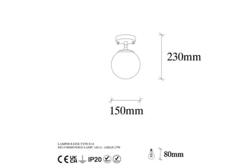 Taklampa Sone Vintage Transparent - Vintage Transparent - Belysning - Lampor & belysning inomhus - Fönsterlampa