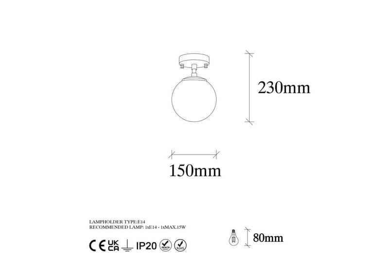 Taklampa Sone Vintage Transparent - Vintage Transparent - Belysning - Lampor & belysning inomhus - Fönsterlampa