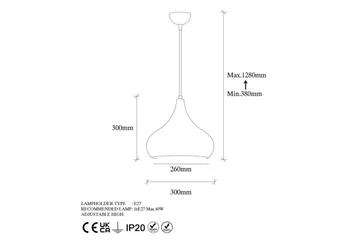 Taklampa Sorna Enkel Multicolor - Multifärgad - Belysning - Lampor & belysning inomhus - Fönsterlampa