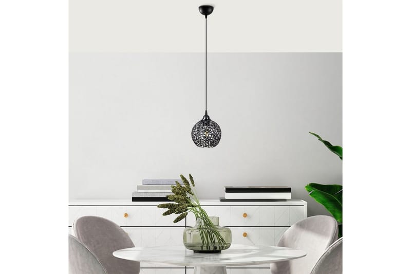 Taklampa Souvik Svart - 17 x 17 x 118 cm - Belysning - Lampor & belysning inomhus - Fönsterlampa