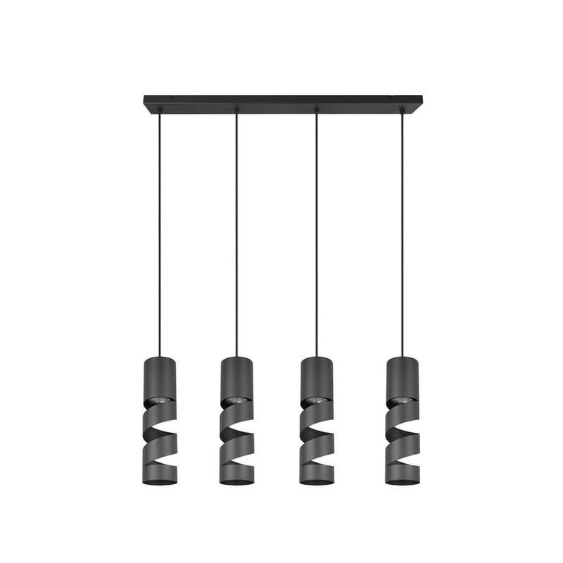 Taklampa Stream - 4 lampor, Mattsvart - Belysning - Lampor & belysning inomhus - Fönsterlampa