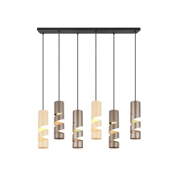 Taklampa Stream - 6 lampor, Mångfärgad - Belysning - Lampor & belysning inomhus - Fönsterlampa