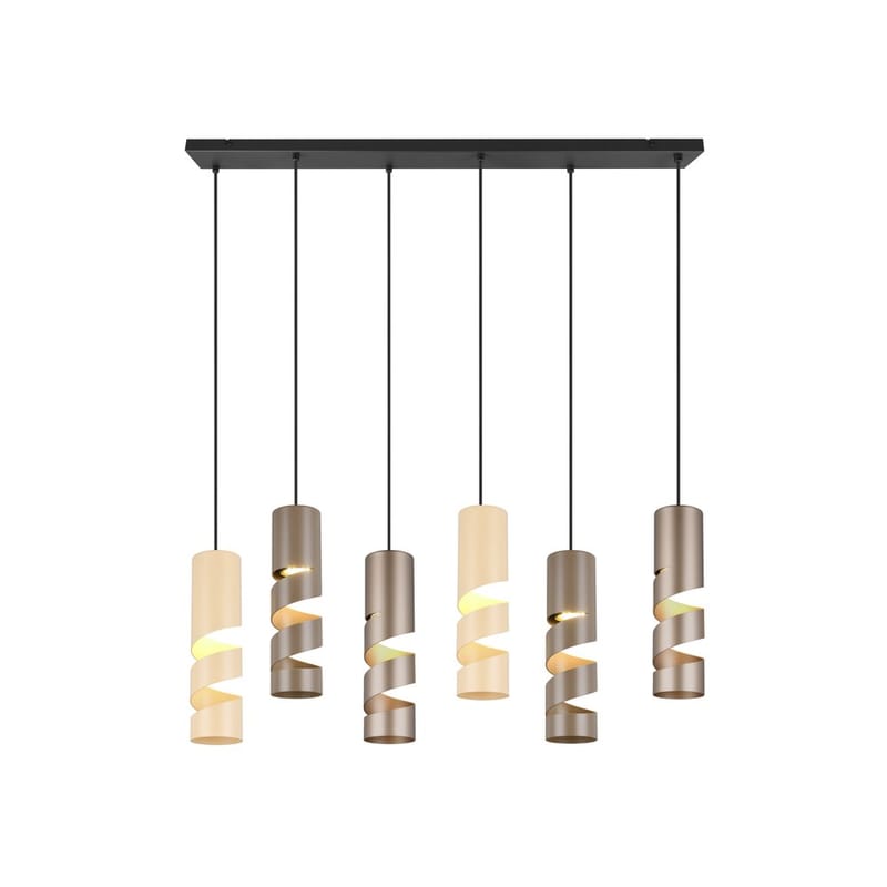 Taklampa Stream - 6 lampor, Mångfärgad - Belysning - Lampor & belysning inomhus - Fönsterlampa