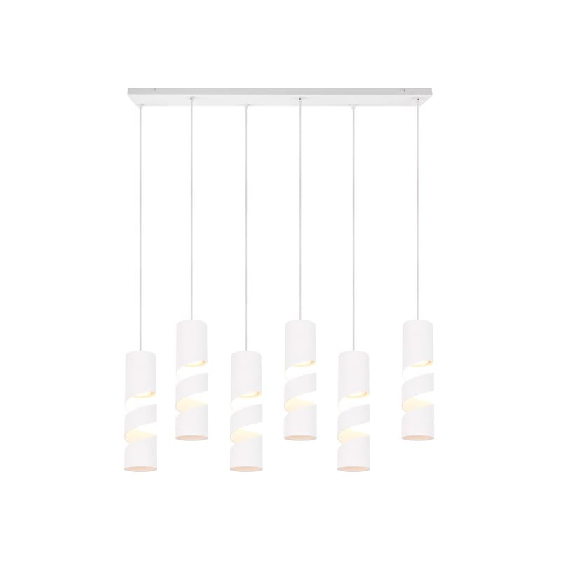 Taklampa Stream - 6 lampor, Mattvit - Belysning - Lampor & belysning inomhus - Fönsterlampa