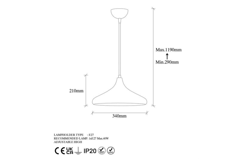 Taklampa Subesh Mörk Antik - Mörk Antik - Belysning - Lampor & belysning inomhus - Fönsterlampa
