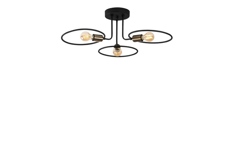 Taklampa Sufia svart, Svart