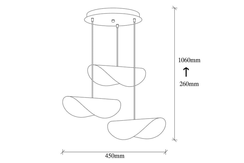 Taklampa Sugana Tre Vit / Rany - Guld/Vit - Belysning - Lampor & belysning inomhus - Fönsterlampa