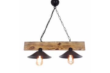Taklampa Talwyn Valnöt / Svart - Taupe/Svart - Belysning - Lampor & belysning inomhus - Fönsterlampa