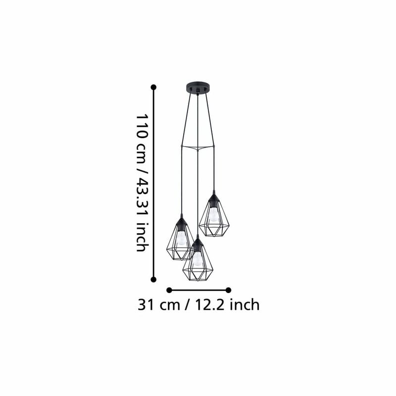 Taklampa Tarbes - 31 cm - Belysning - Lampor & belysning inomhus - Fönsterlampa
