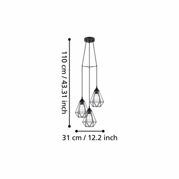 Taklampa Tarbes - 31 cm - Belysning - Lampor & belysning inomhus - Fönsterlampa