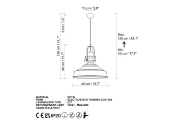 Taklampa Uvra Vit - Vit - Belysning - Lampor & belysning inomhus - Fönsterlampa