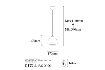 Taklampa Venor Svart / Rany - Svart / Rany - Belysning - Lampor & belysning inomhus - Fönsterlampa