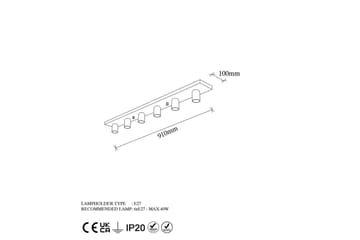 Taklampa Wostra Stor Svart / Vit - Svart / Vit - Belysning - Lampor & belysning inomhus - Fönsterlampa