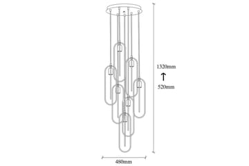 Taklampa Pindor Thre svart / guld - Svart - Belysning - Lampor & belysning inomhus - Fönsterlampa