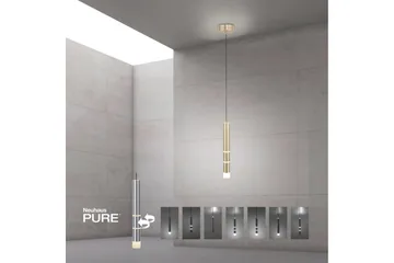 Taklampa Pure Vega - 12x120x12 cm, Matt mässing - Belysning - Lampor & belysning inomhus - Fönsterlampa