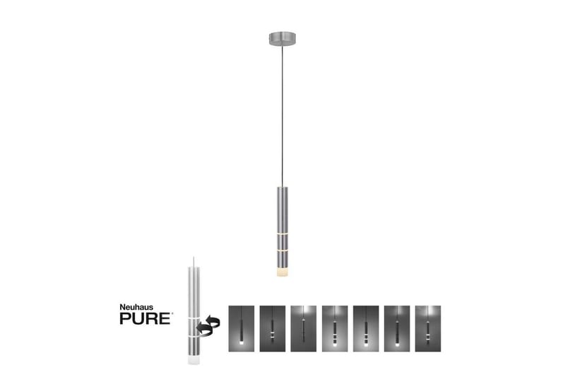 Taklampa Pure Vega - 12x120x12 cm, Aluminium - Belysning - Lampor & belysning inomhus - Fönsterlampa