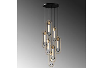 Taklampa Pindor Thre svart / guld - Svart - Belysning - Lampor & belysning inomhus - Fönsterlampa