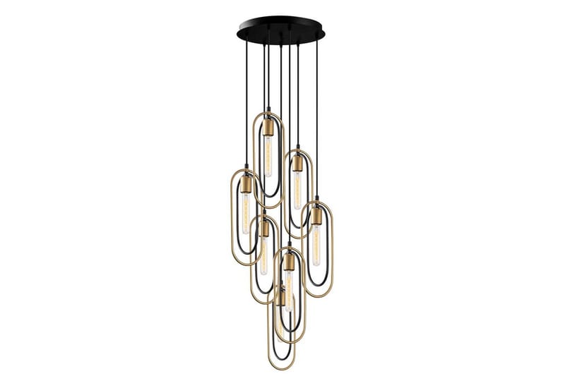 Taklampa Pindor Thre svart / guld - Svart - Belysning - Lampor & belysning inomhus - Fönsterlampa