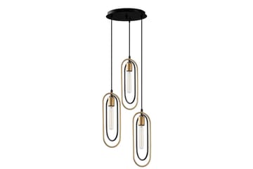 Taklampa Pindor Thre svart / guld - Guld/Svart - Belysning - Lampor & belysning inomhus - Fönsterlampa