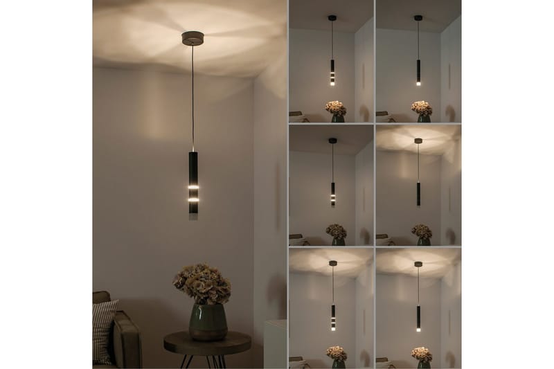 Taklampa Pure Vega - 12x120x12 cm, Svart - Belysning - Lampor & belysning inomhus - Fönsterlampa