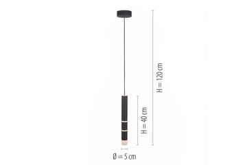 Taklampa Pure Vega - 12x120x12 cm, Svart - Belysning - Lampor & belysning inomhus - Fönsterlampa