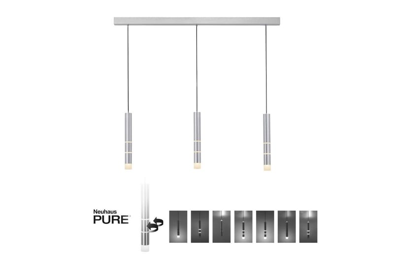Taklampa Pure Vega - 5x120x120 cm, Aluminium - Belysning - Lampor & belysning inomhus - Fönsterlampa