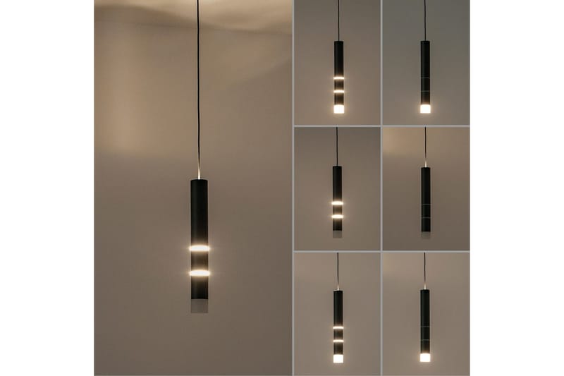 Taklampa Pure Vega - 5x120x120 cm, Svart - Belysning - Lampor & belysning inomhus - Fönsterlampa