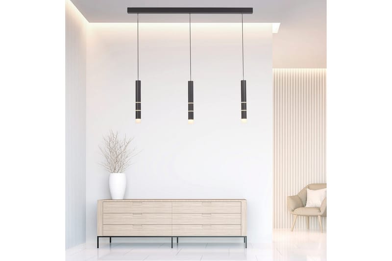 Taklampa Pure Vega - 5x120x120 cm, Svart - Belysning - Lampor & belysning inomhus - Fönsterlampa