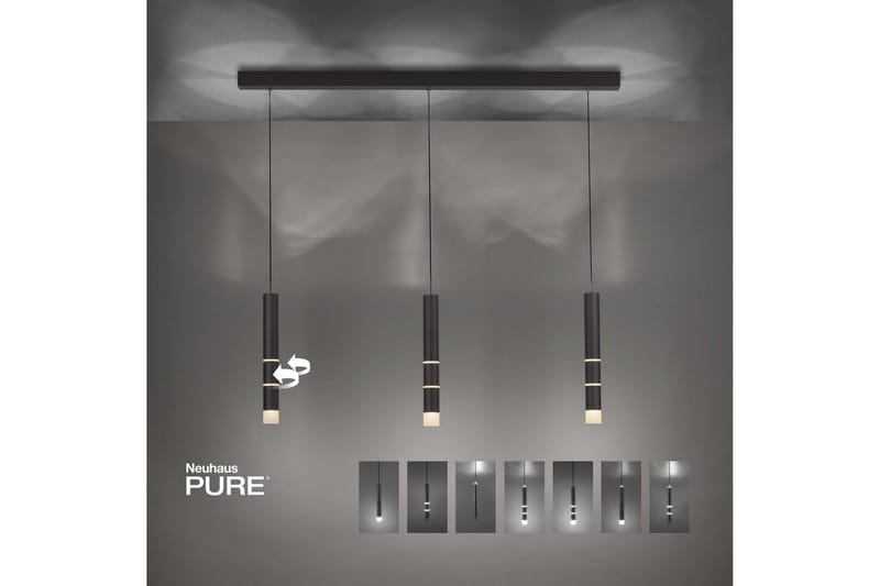 Taklampa Pure Vega - 5x120x120 cm, Svart - Belysning - Lampor & belysning inomhus - Fönsterlampa