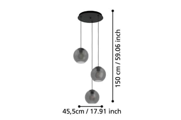 Takpendel Eglo Arangona Svart/Grå Rondell med 3 Lampor - Belysning - Lampor & belysning inomhus - Fönsterlampa
