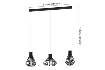 Takpendel Eglo Basidano Svart med 3 Lampor - Belysning - Lampor & belysning inomhus - Fönsterlampa