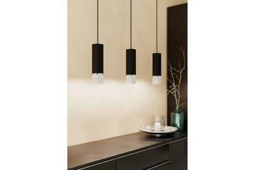 Takpendel Eglo Butrano med 3 Lampor - Svart/Silver - Belysning - Lampor & belysning inomhus - Fönsterlampa