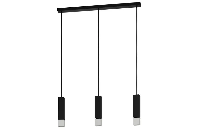 Takpendel Eglo Butrano med 3 Lampor, Svart/Silver