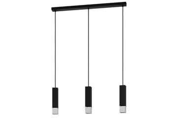 Takpendel Eglo Butrano med 3 Lampor - Svart/Silver - Belysning - Lampor & belysning inomhus - Fönsterlampa