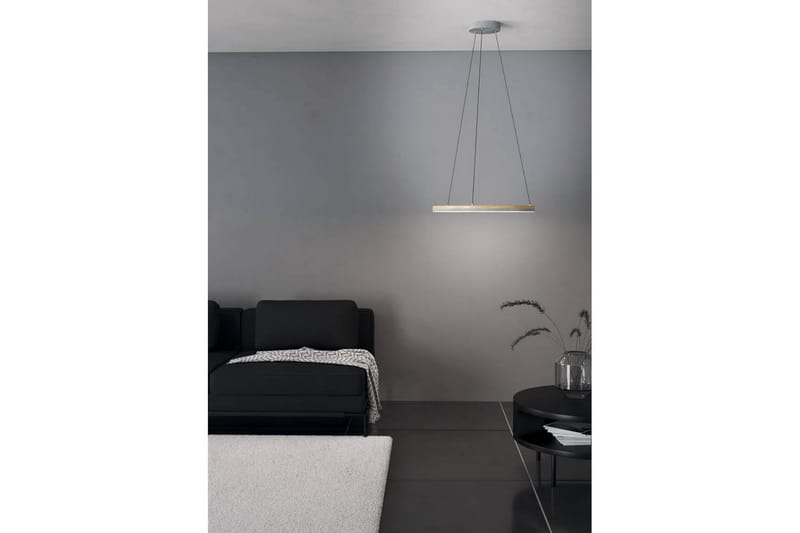 Takpendel Eglo Cadinaro Grå/Trä Rondell - Belysning - Lampor & belysning inomhus - Fönsterlampa