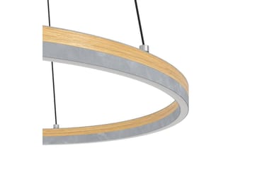 Takpendel Eglo Cadinaro Grå/Trä Rondell - Belysning - Lampor & belysning inomhus - Fönsterlampa