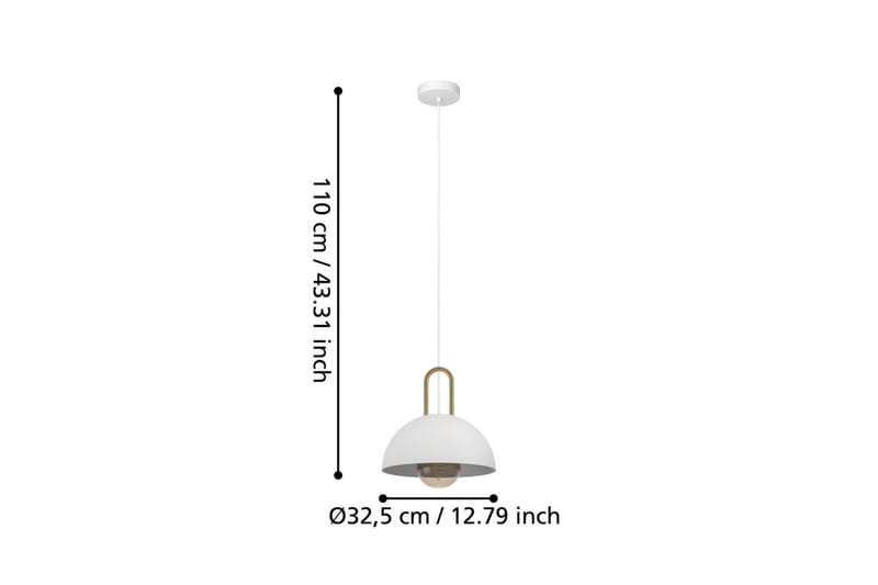 Takpendel Eglo Calmanera Vit, Mässing - Vit/Mässing - Belysning - Lampor & belysning inomhus - Fönsterlampa