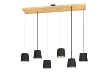 Takpendel Eglo Camarioca Svart/Trä med 5 Lampor - Belysning - Lampor & belysning inomhus - Fönsterlampa