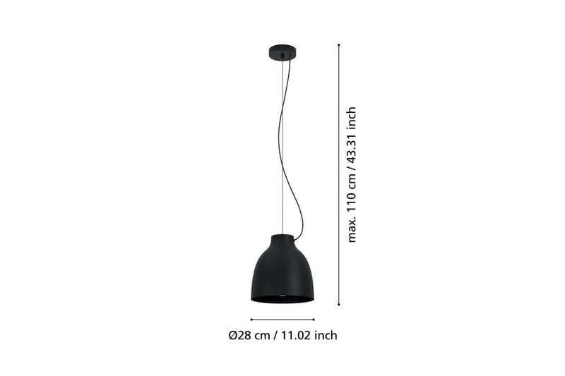 Takpendel Eglo Camasca Svart - Svart - Belysning - Lampor & belysning inomhus - Fönsterlampa