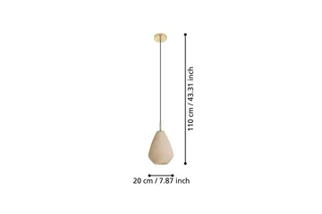 Takpendel Eglo Caprarola - Beige/Mässing - Belysning - Lampor & belysning inomhus - Fönsterlampa
