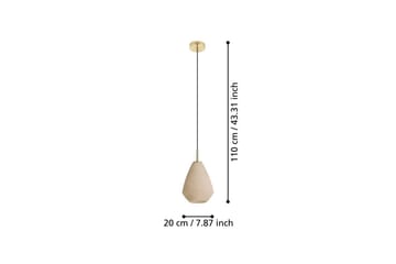 Takpendel Eglo Caprarola - Beige/Mässing - Belysning - Lampor & belysning inomhus - Fönsterlampa