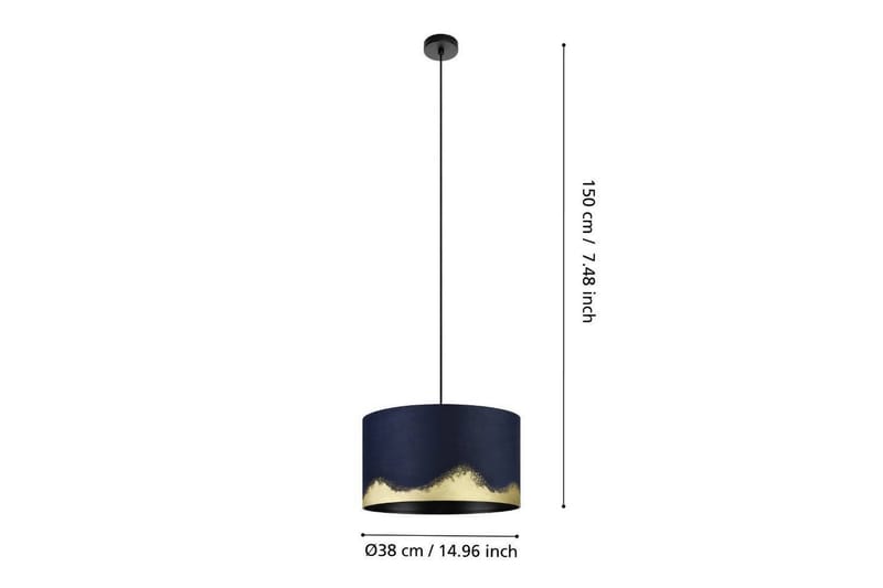 Takpendel Eglo Casuarita Blå/Guld - Belysning - Lampor & belysning inomhus - Fönsterlampa
