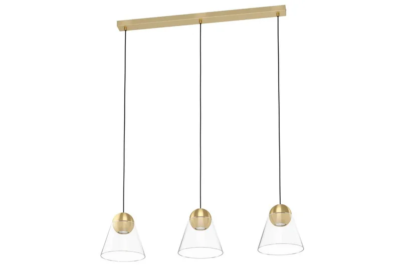 Takpendel Eglo Cerasella med 3 Lampor, Mässing/Guld